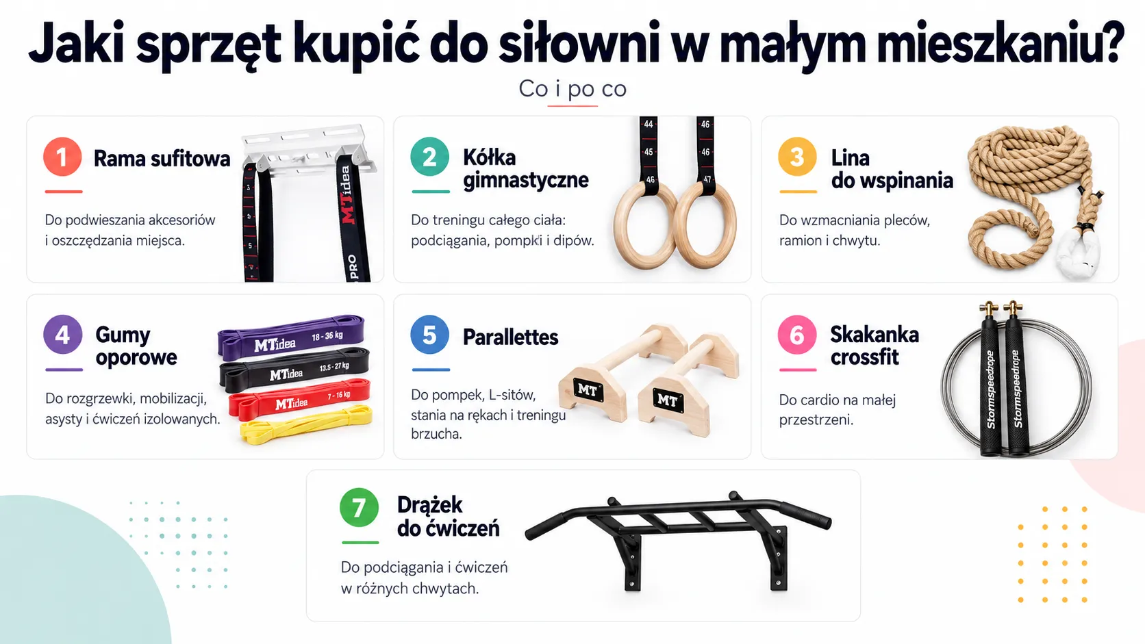 Jaki sprzęt kupić do siłowni w małym mieszkaniu?