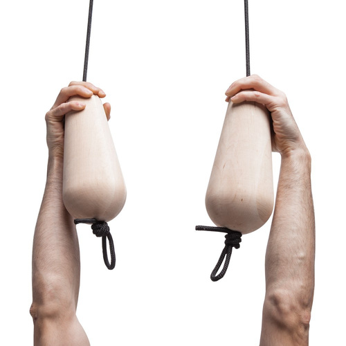 Gruchy - drewniane uchwyty do podciągnięć i zwisów