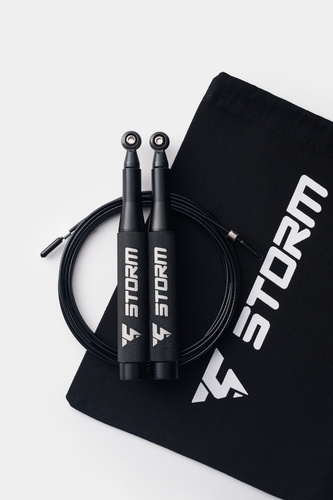 Skakanka treningowa STORM SV4 - czarna