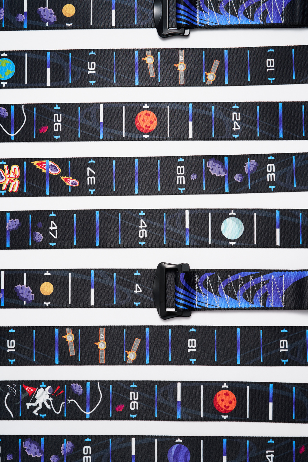 Kółka gimnastyczne drewniane bukowe 32mm klamry Alpin wzór Kosmos MTidea