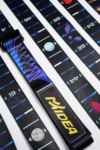 Kółka gimnastyczne drewniane bukowe 32mm klamry Alpin wzór Kosmos MTidea